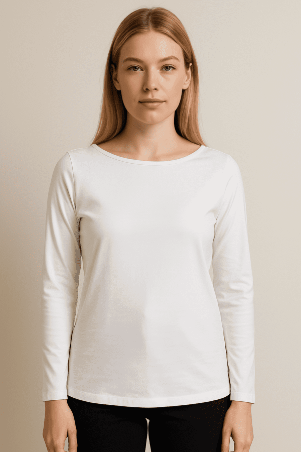 Women’s Long Sleeve Crew Neck Tee - Image 4