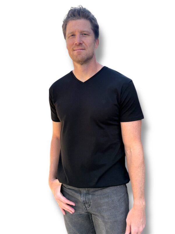 Men's Luxury Essential V-Neck Tee - Image 3